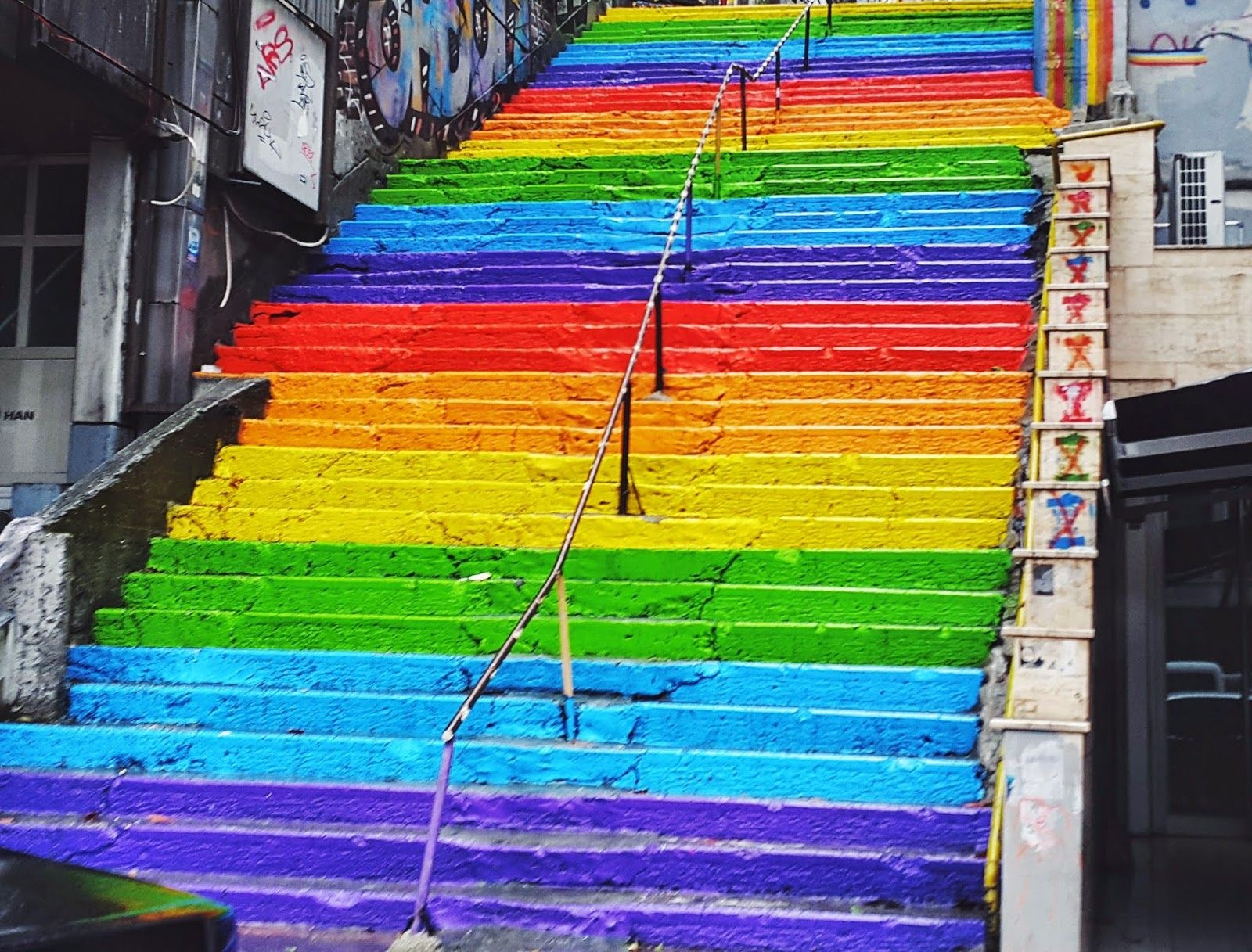 Rainbow Stairs, Istanbul, Turkey