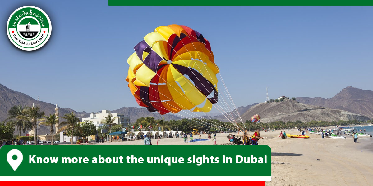 know more about the unique sights in dubai from instadubiavisa