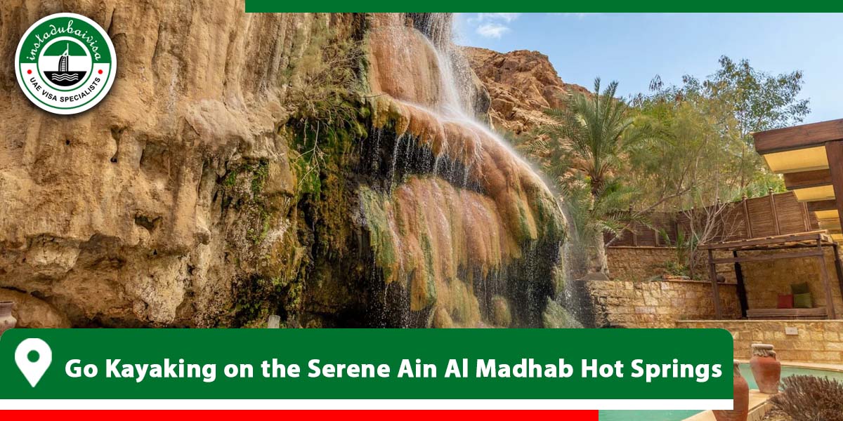go kayaking on the serene ain al madhab hot springs from instadubaivisa