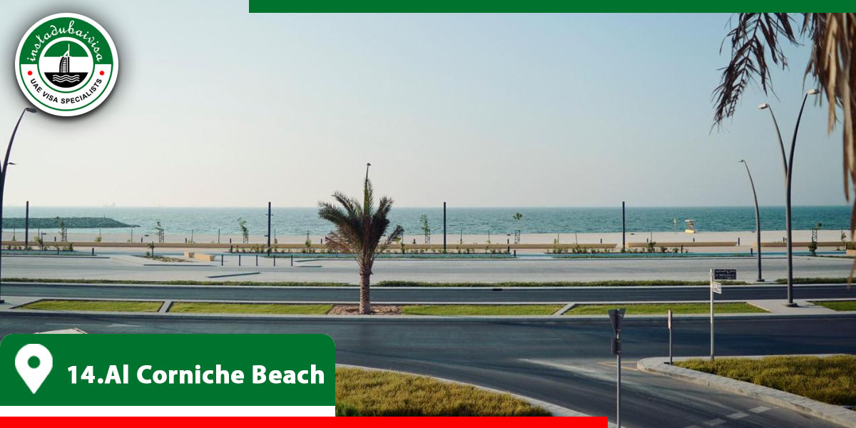 al corniche beach from instadubaivisa